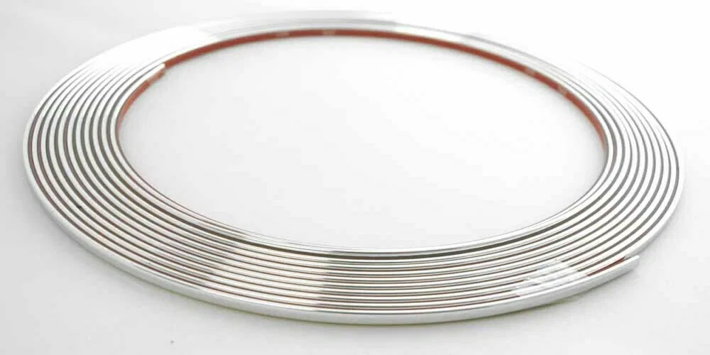 S37740 – COWLES Side Molding, Universal Custom Chrome Plated PVC Plastic 1/4 Inch Width x 20 Foot Length 1 Piece